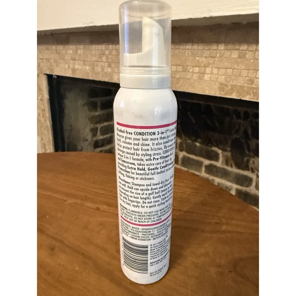 Condition 3-In-1 Extra Hold Mousse w/ Sunscreen 6 oz. NEW